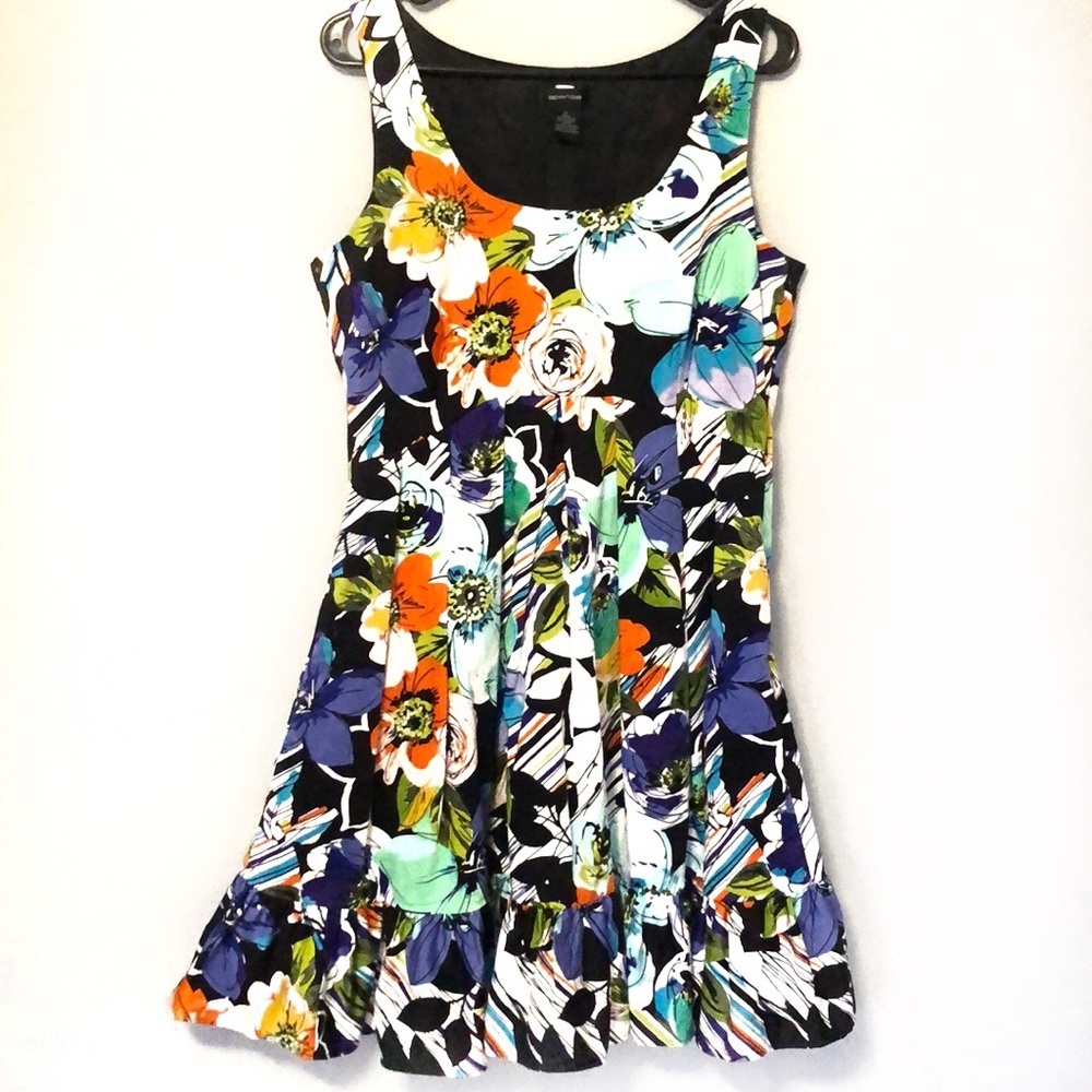 𝅺Spense Size 12 Bright Floral Sleeveless Dress